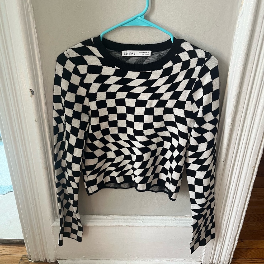 Checkered sweater